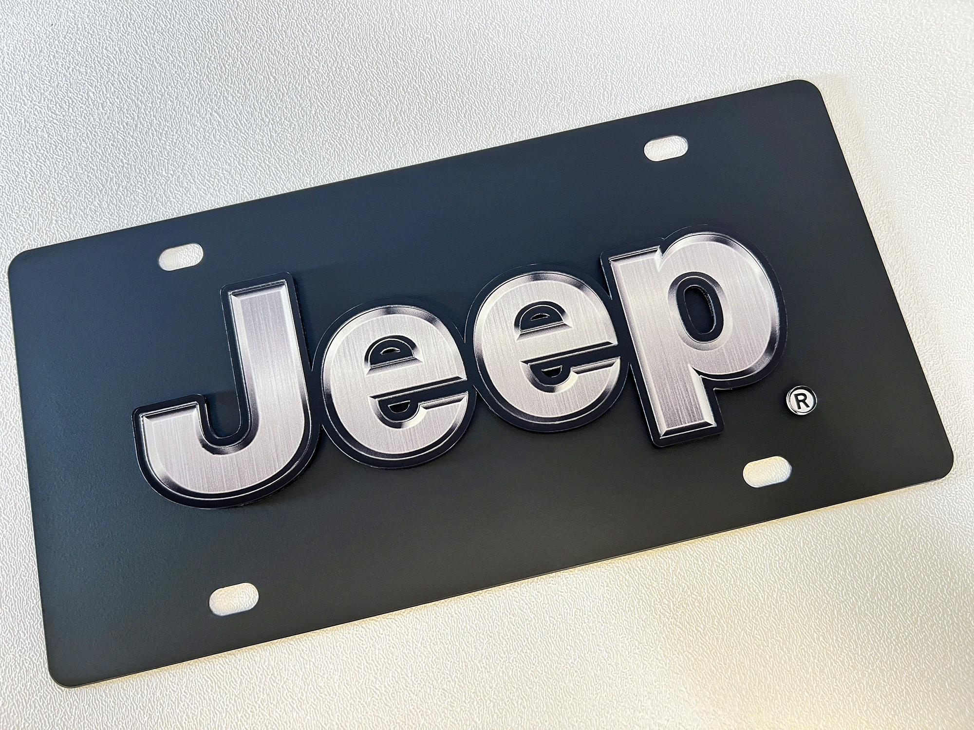 Jeep Carbon Steel License Plate