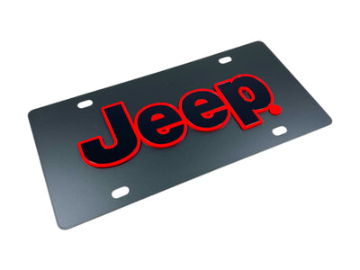 Jeep Carbon Steel License Plate