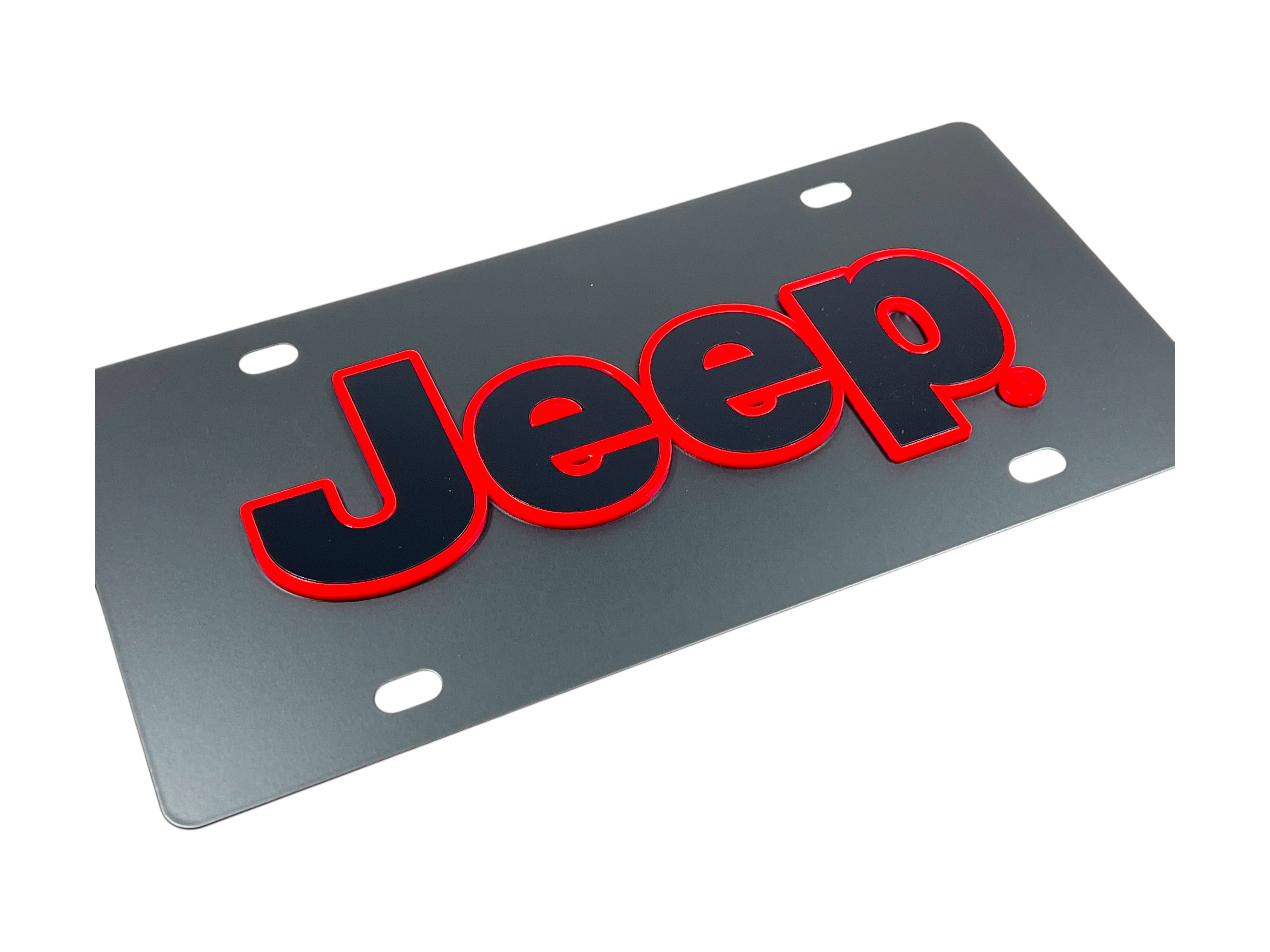 Jeep Carbon Steel License Plate
