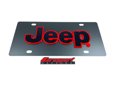 Jeep Carbon Steel License Plate