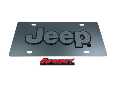 Jeep Carbon Steel License Plate