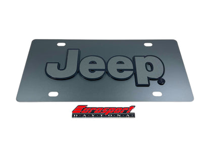 Jeep Carbon Steel License Plate