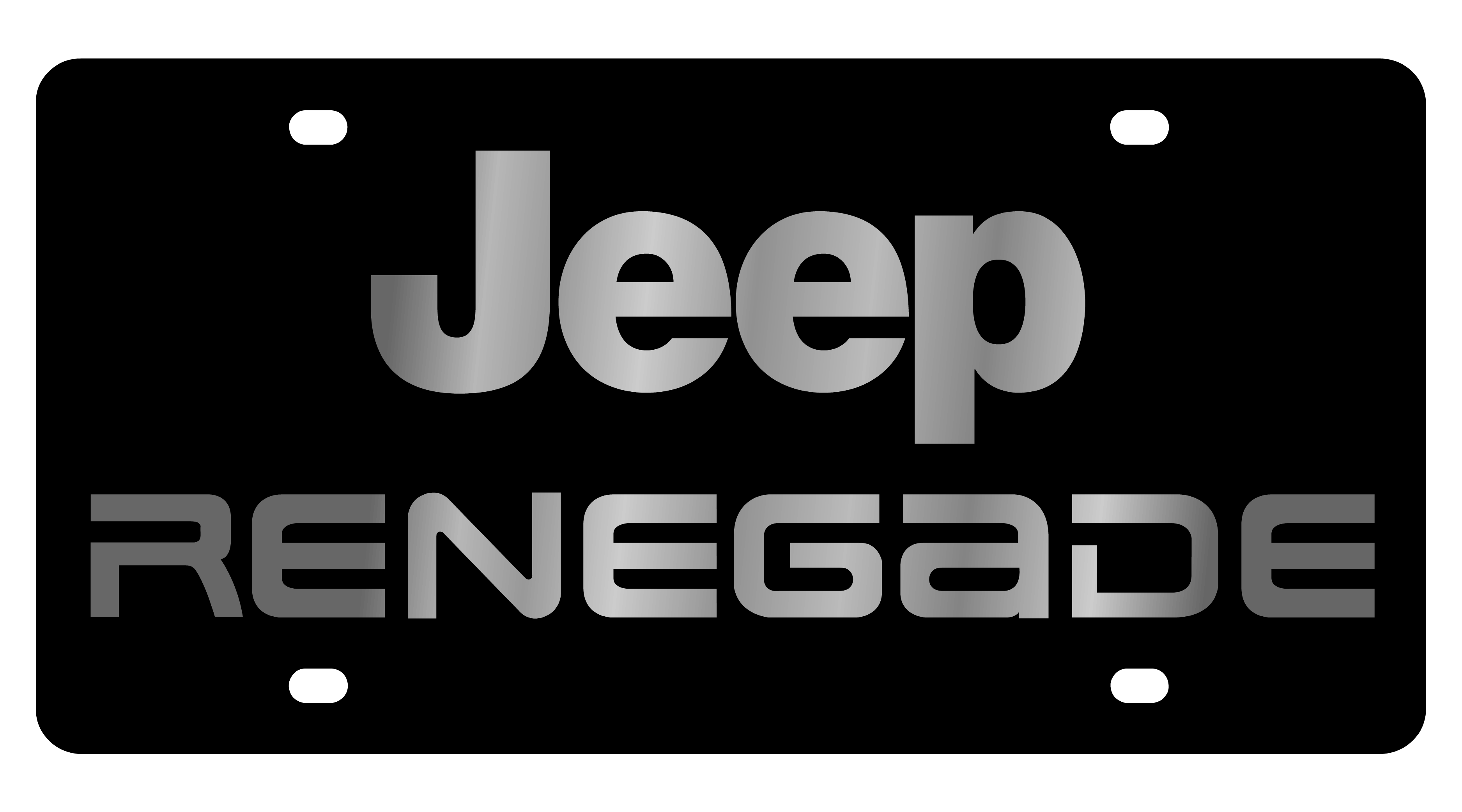 Jeep Renegade Carbon Steel License Plate