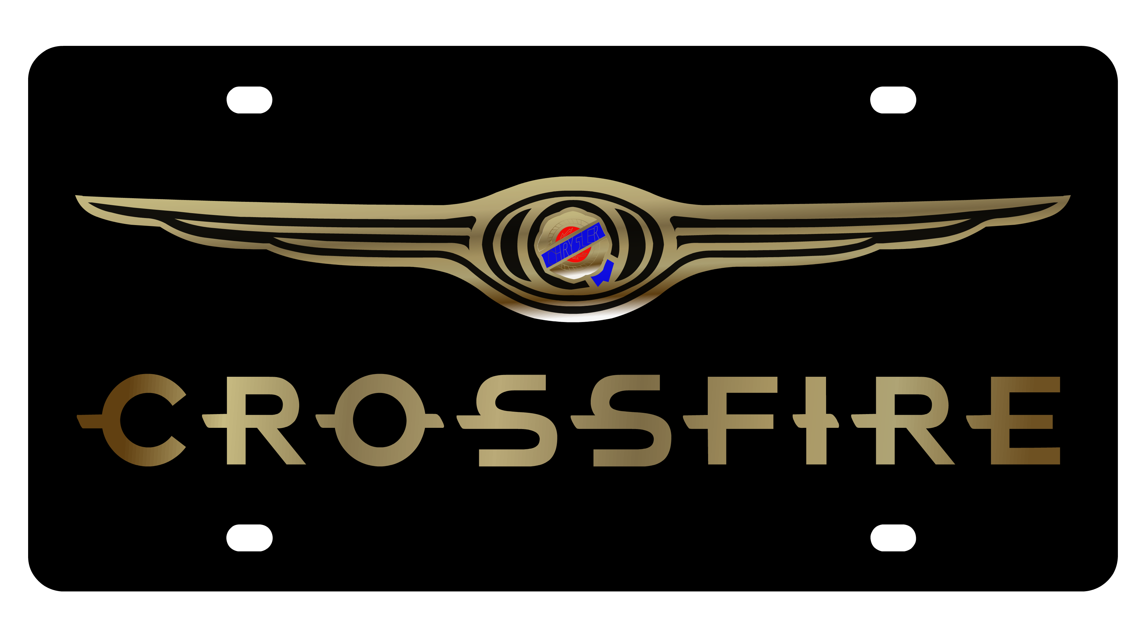 Chrysler Crossfire Carbon Steel License Plate