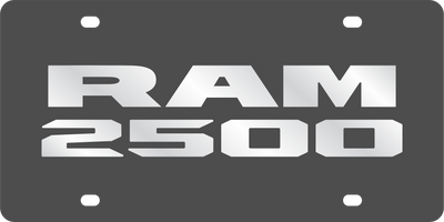 Dodge Ram 2500 Carbon Steel License Plate