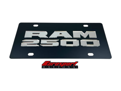 Dodge Ram 2500 Carbon Steel License Plate