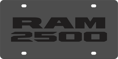 Dodge Ram 2500 Carbon Steel License Plate