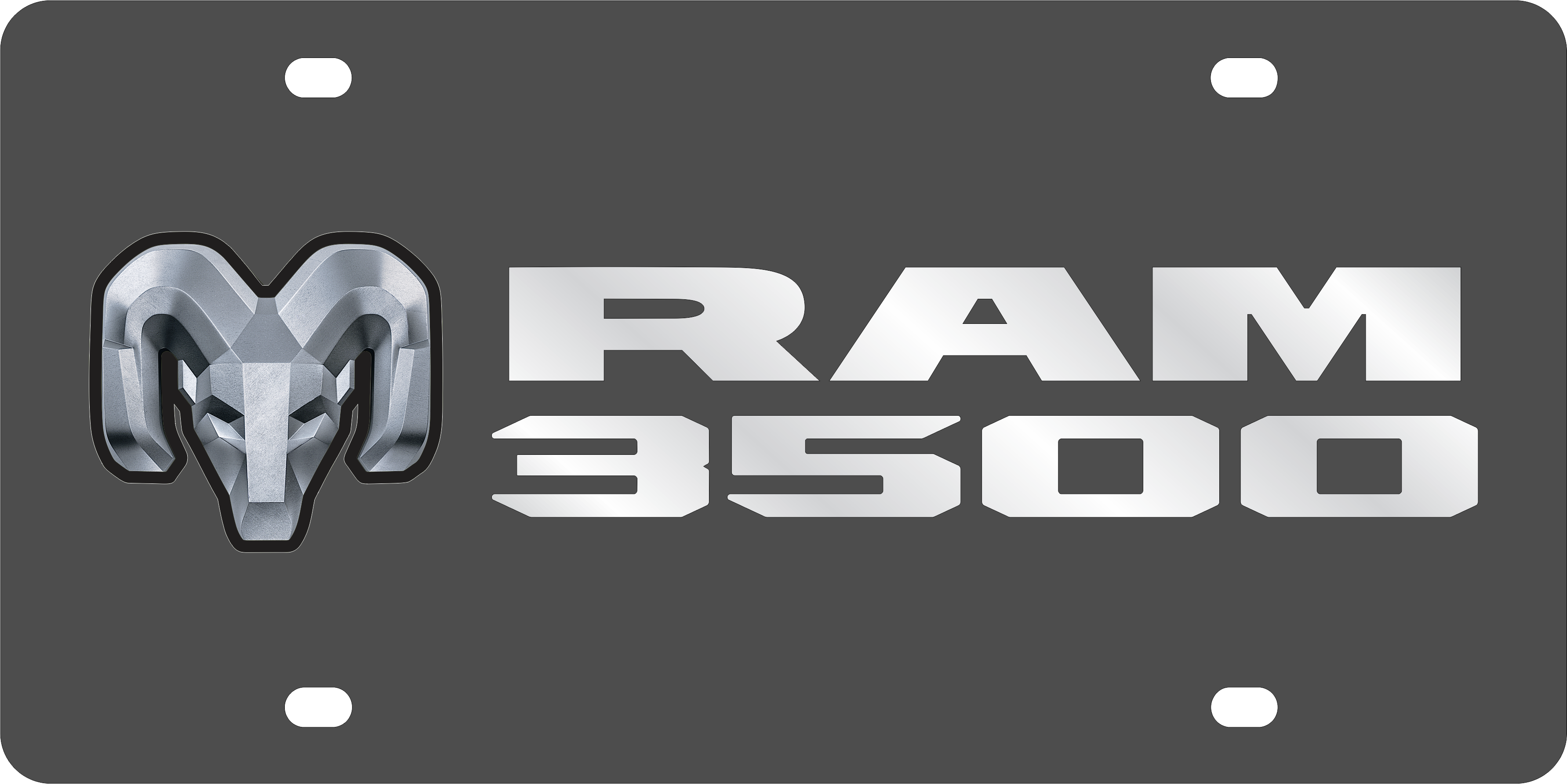 Dodge Ram 3500 Carbon Steel License Plate
