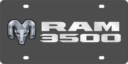 Dodge Ram 3500 Carbon Steel License Plate