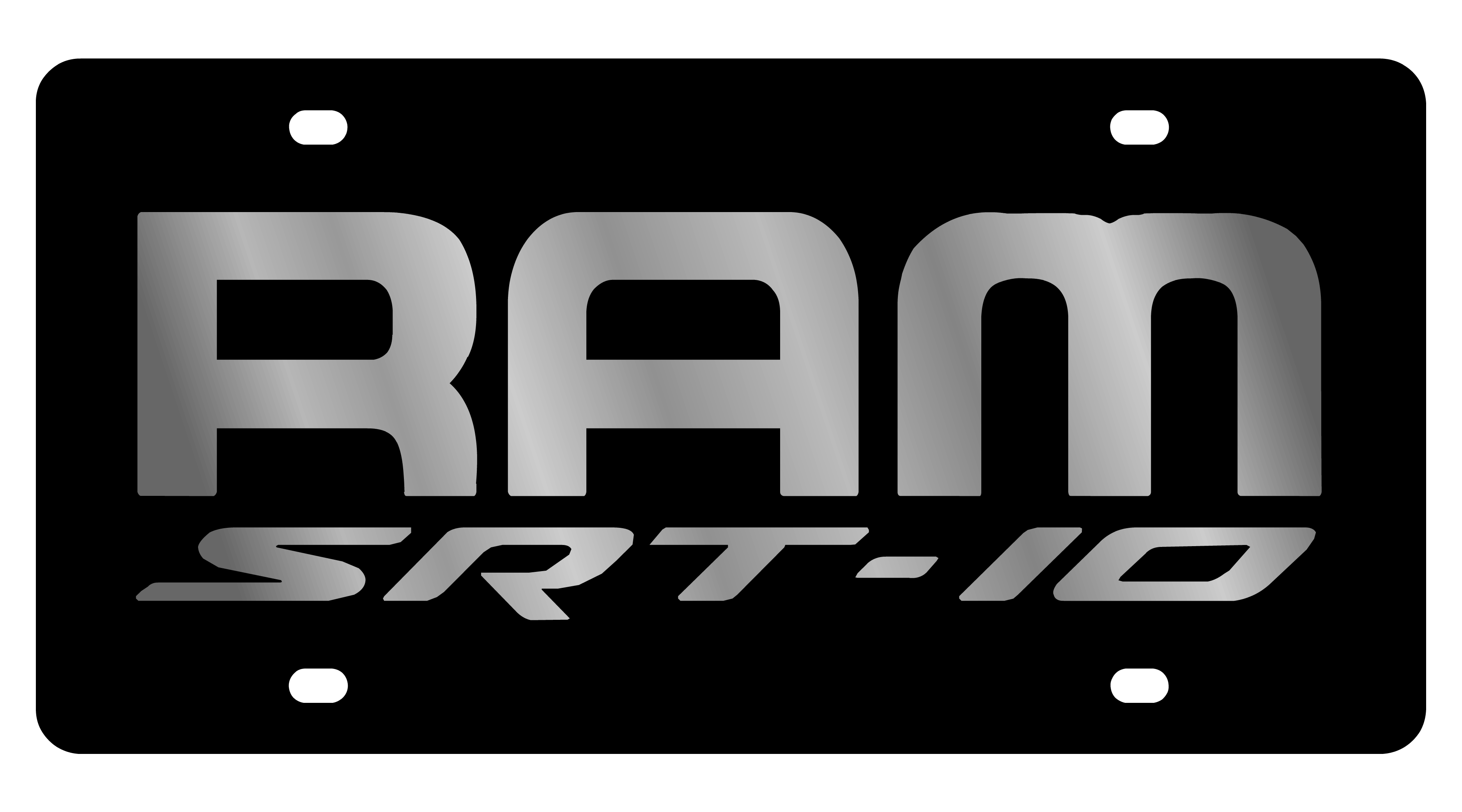 Ram SRT-10 Carbon Steel License Plate