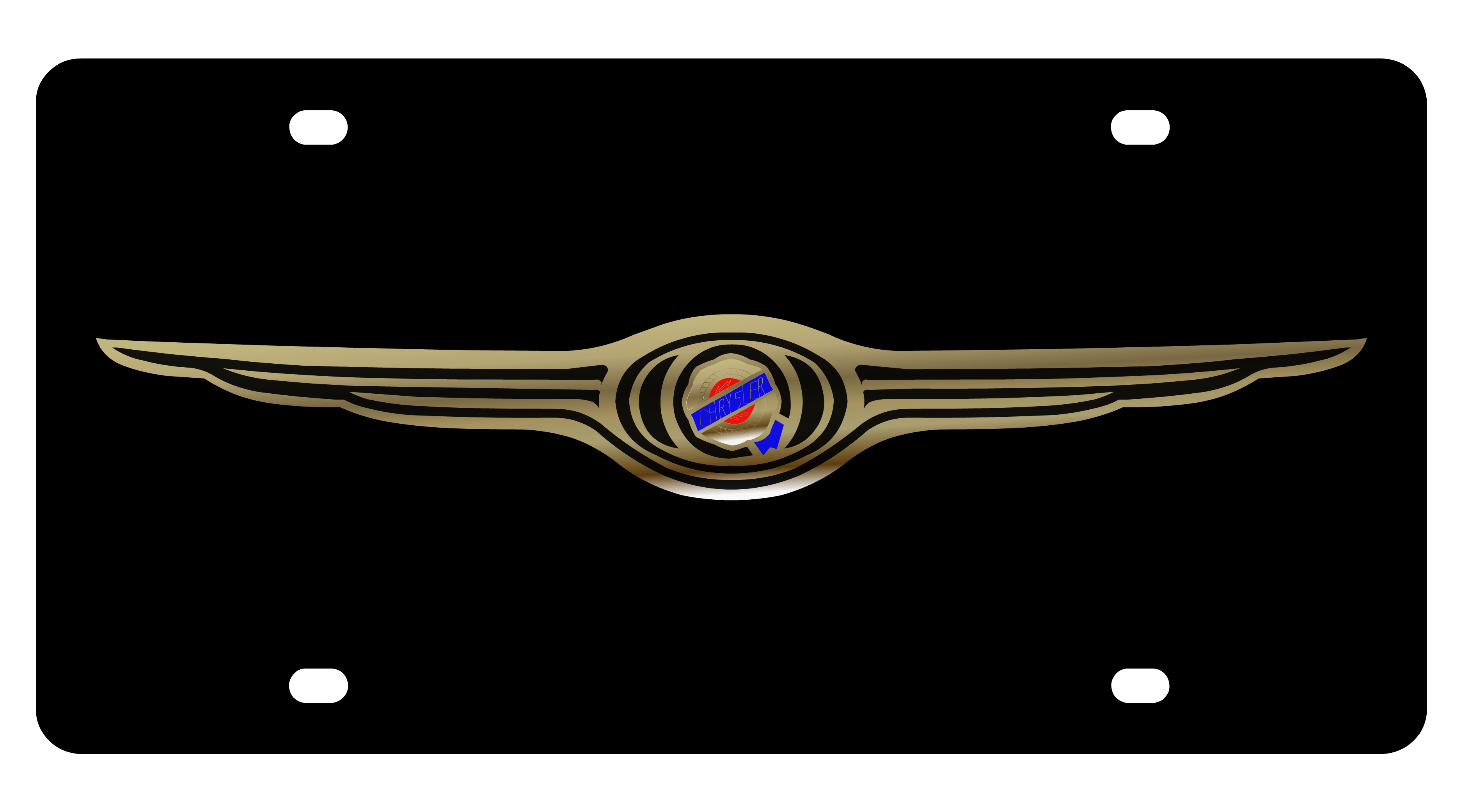 Chrysler Carbon Steel License Plate
