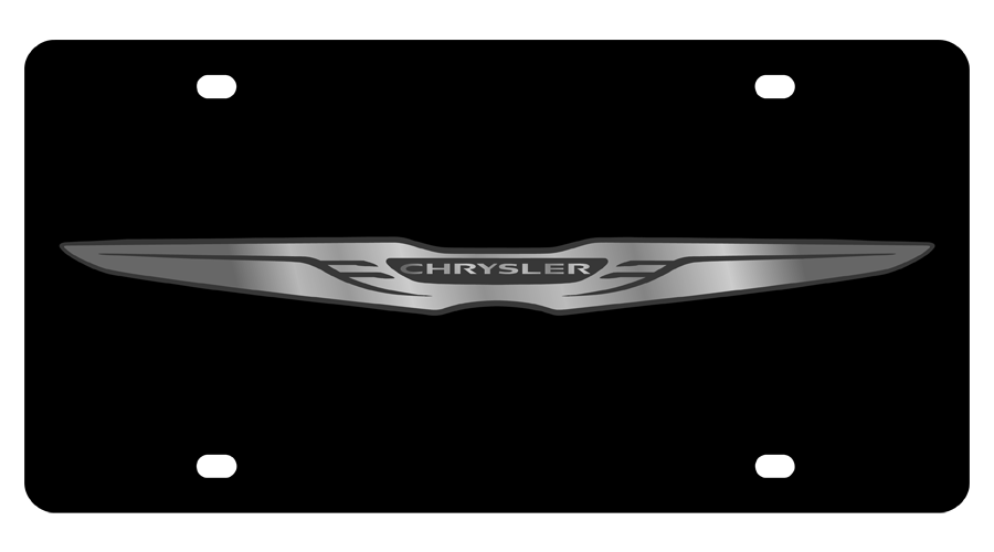 2009 Chrysler Carbon Steel License Plate