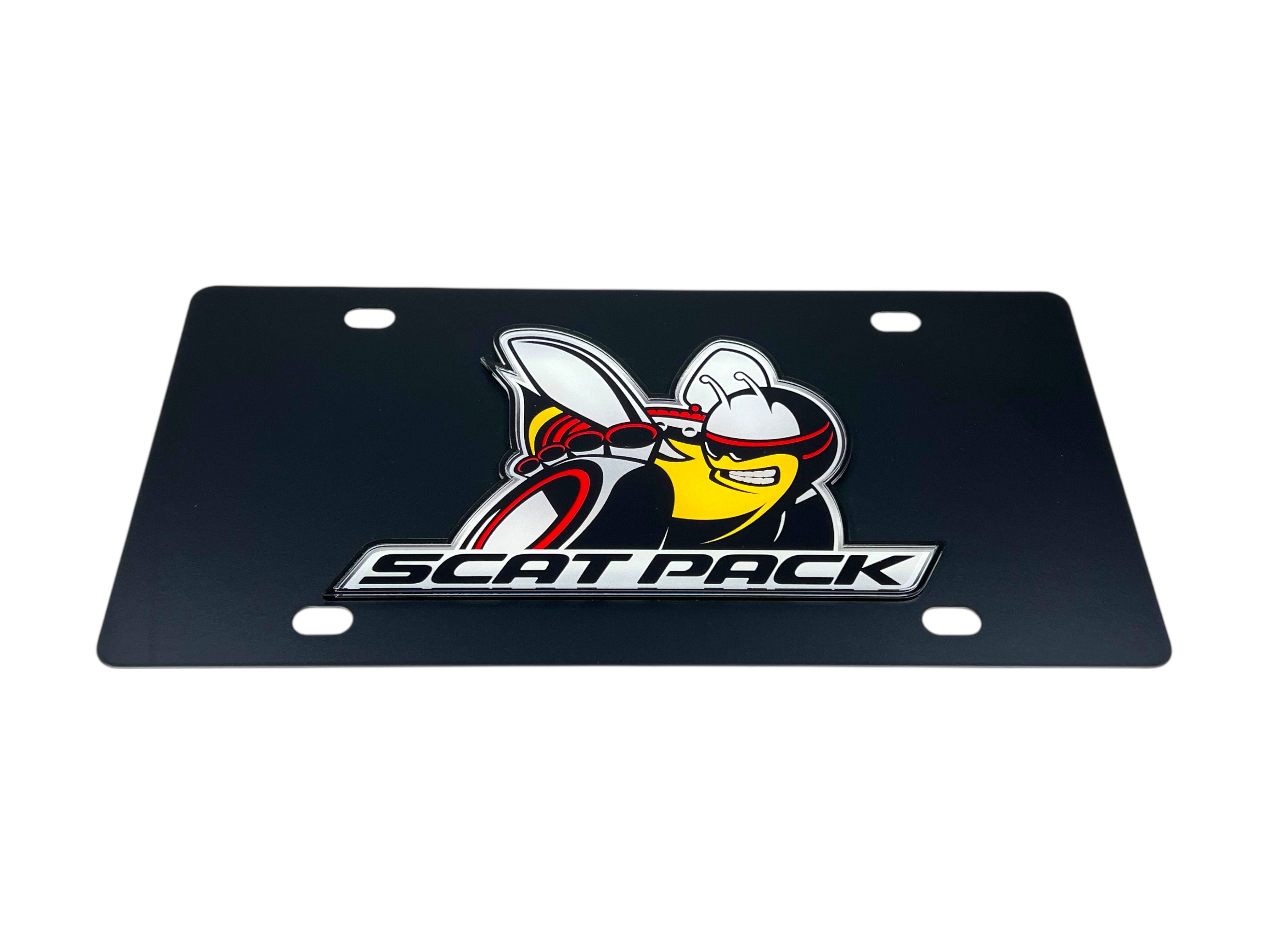 Dodge Scat Pack Carbon Steel License Plate
