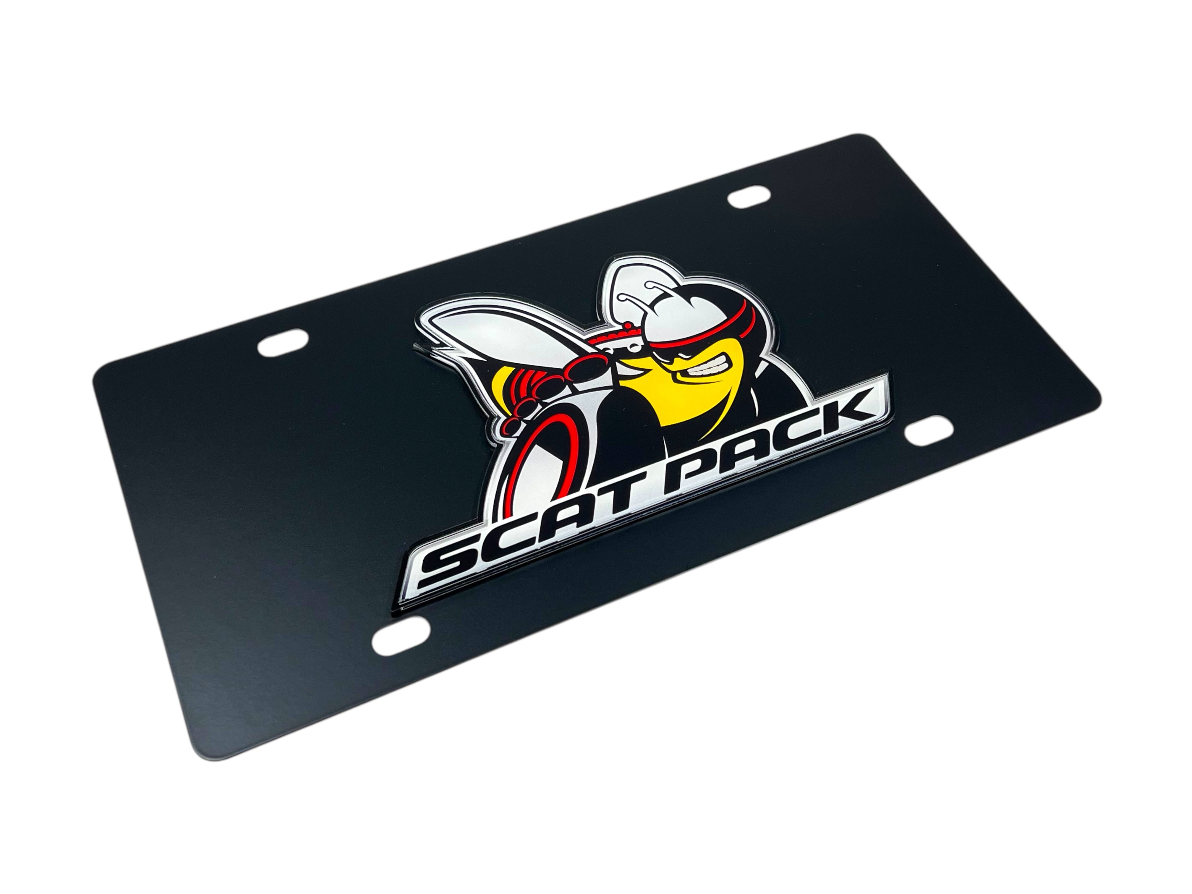 Dodge Scat Pack Carbon Steel License Plate