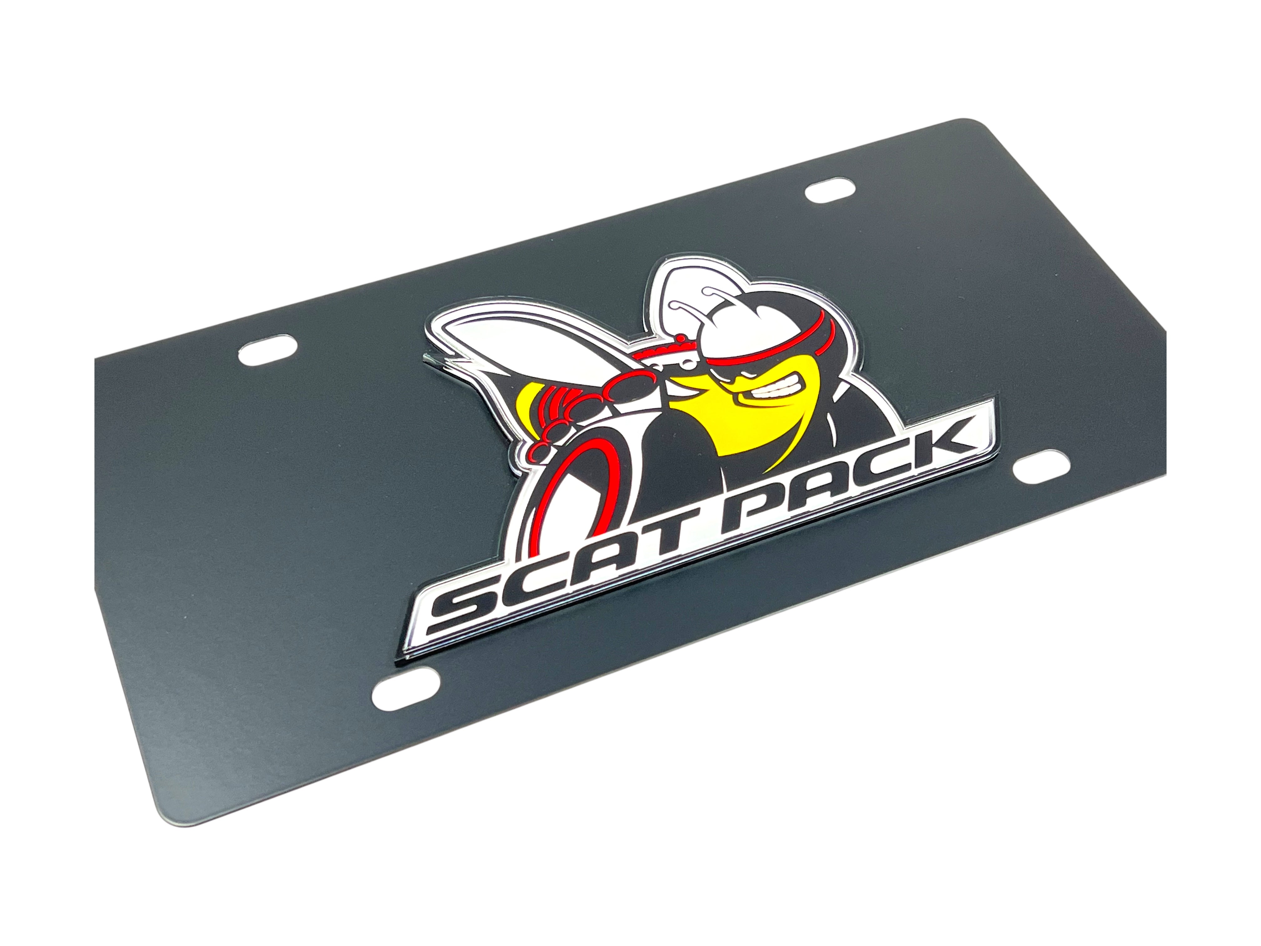 Dodge Scat Pack Carbon Steel License Plate