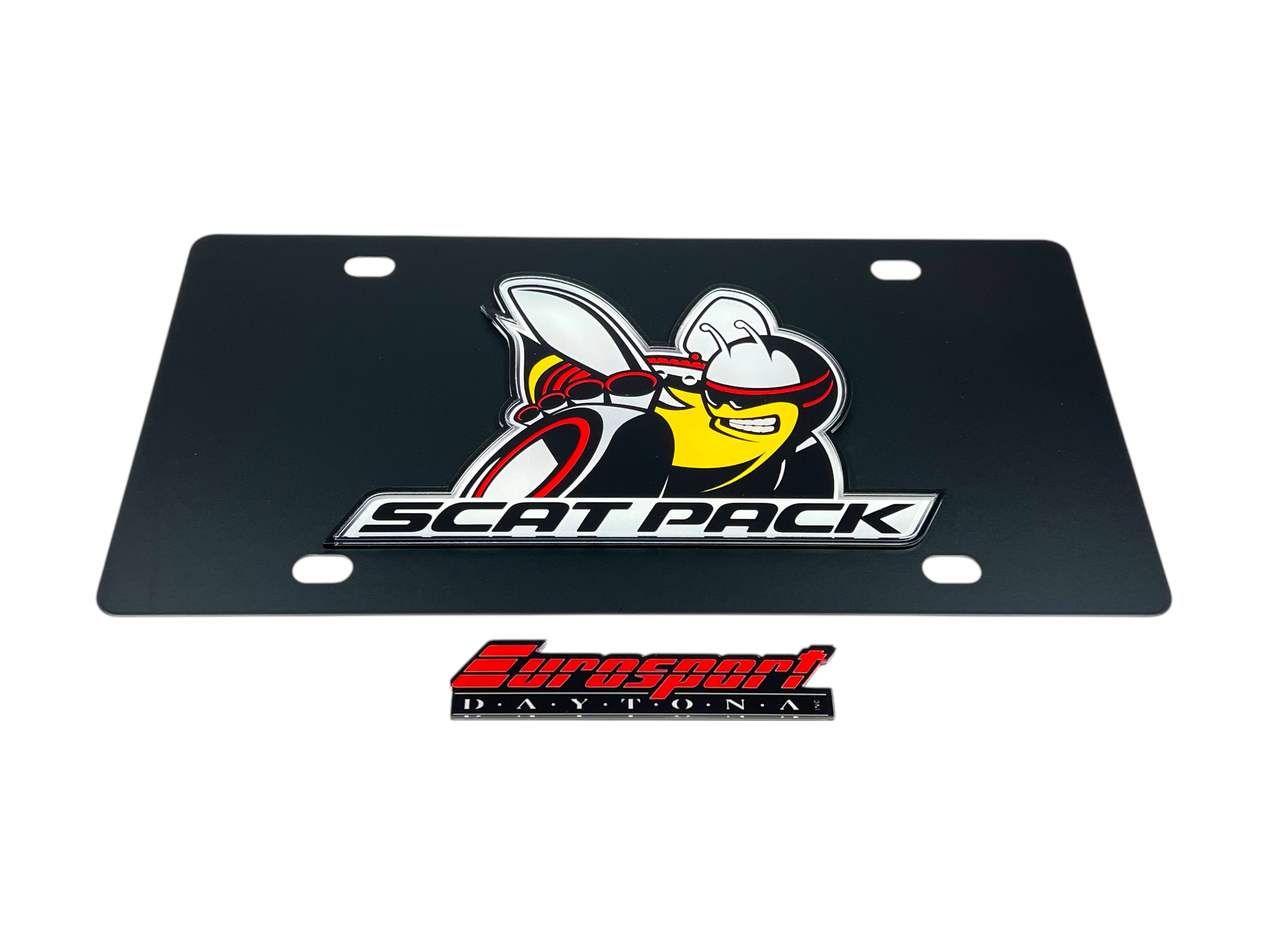 Dodge Scat Pack Carbon Steel License Plate