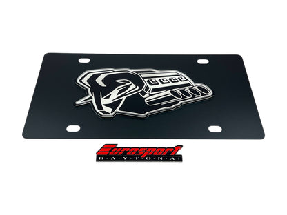 Ram Hemi Badge of Protest Carbon Steel License Plate
