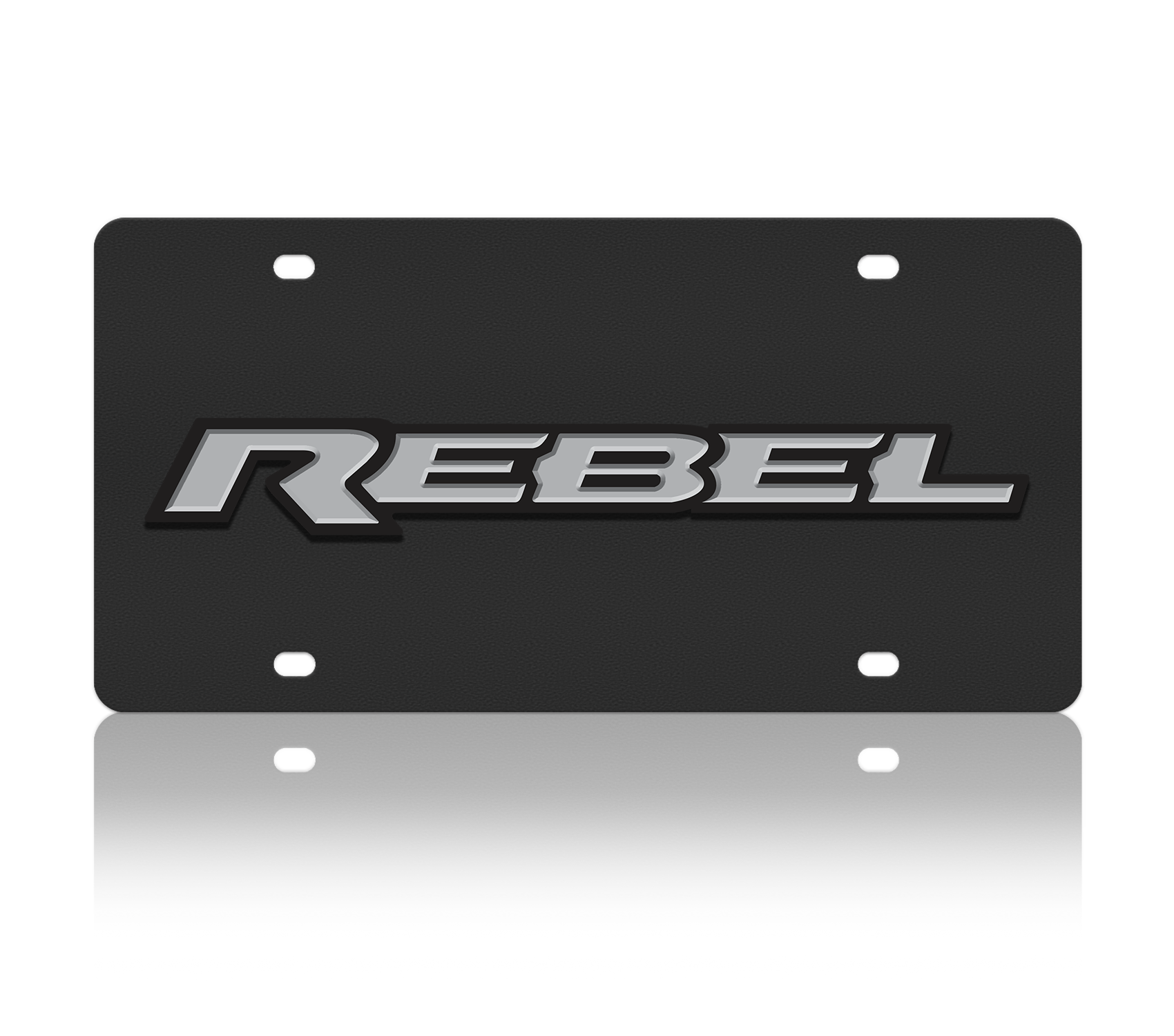 RAM Rebel Carbon Steel License Plate