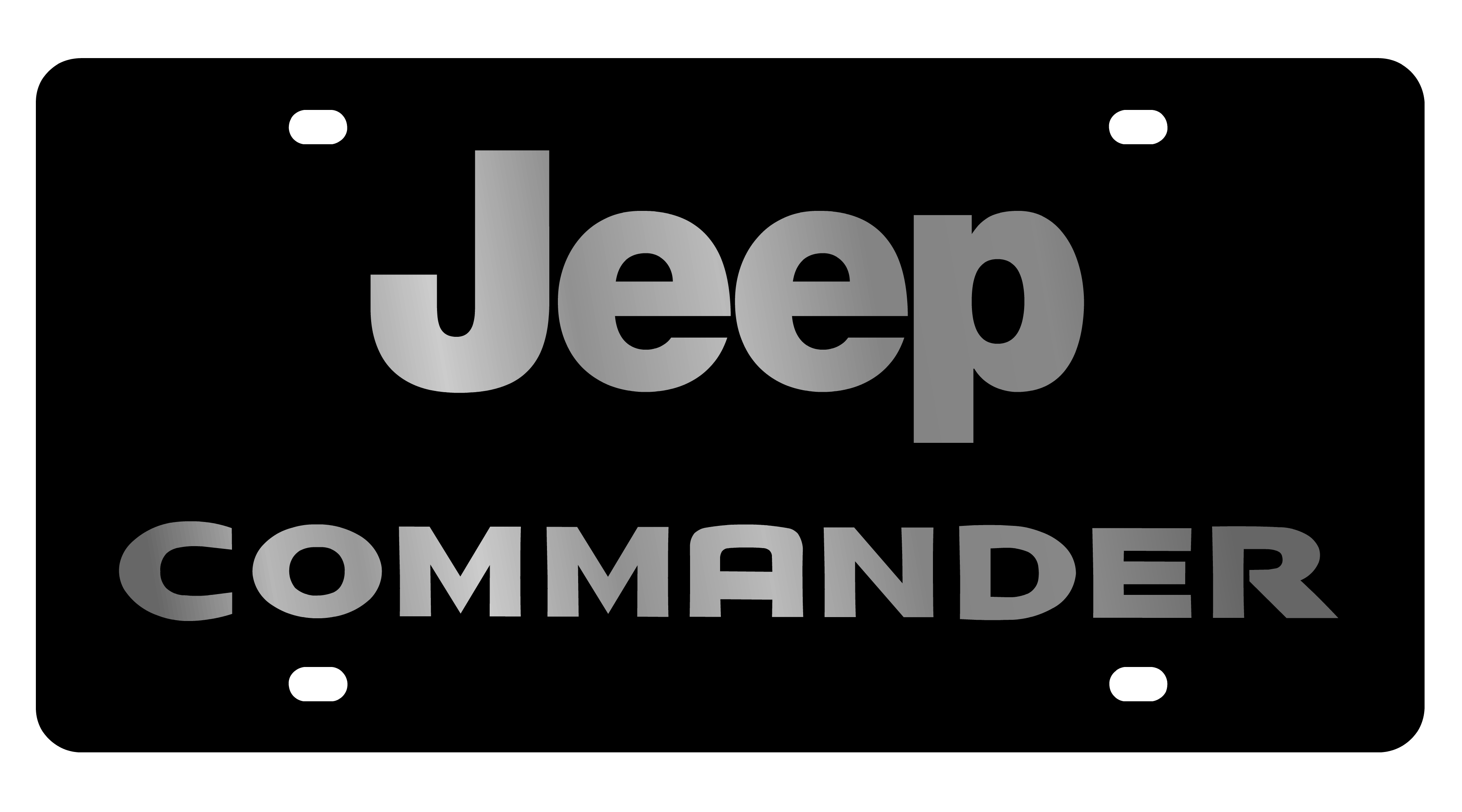 Jeep Commander Carbon Steel License Plate