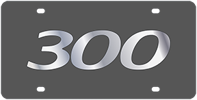 Chrysler 300 Carbon Steel License Plate