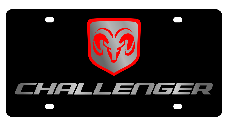 Dodge Challenger Carbon Steel License Plate