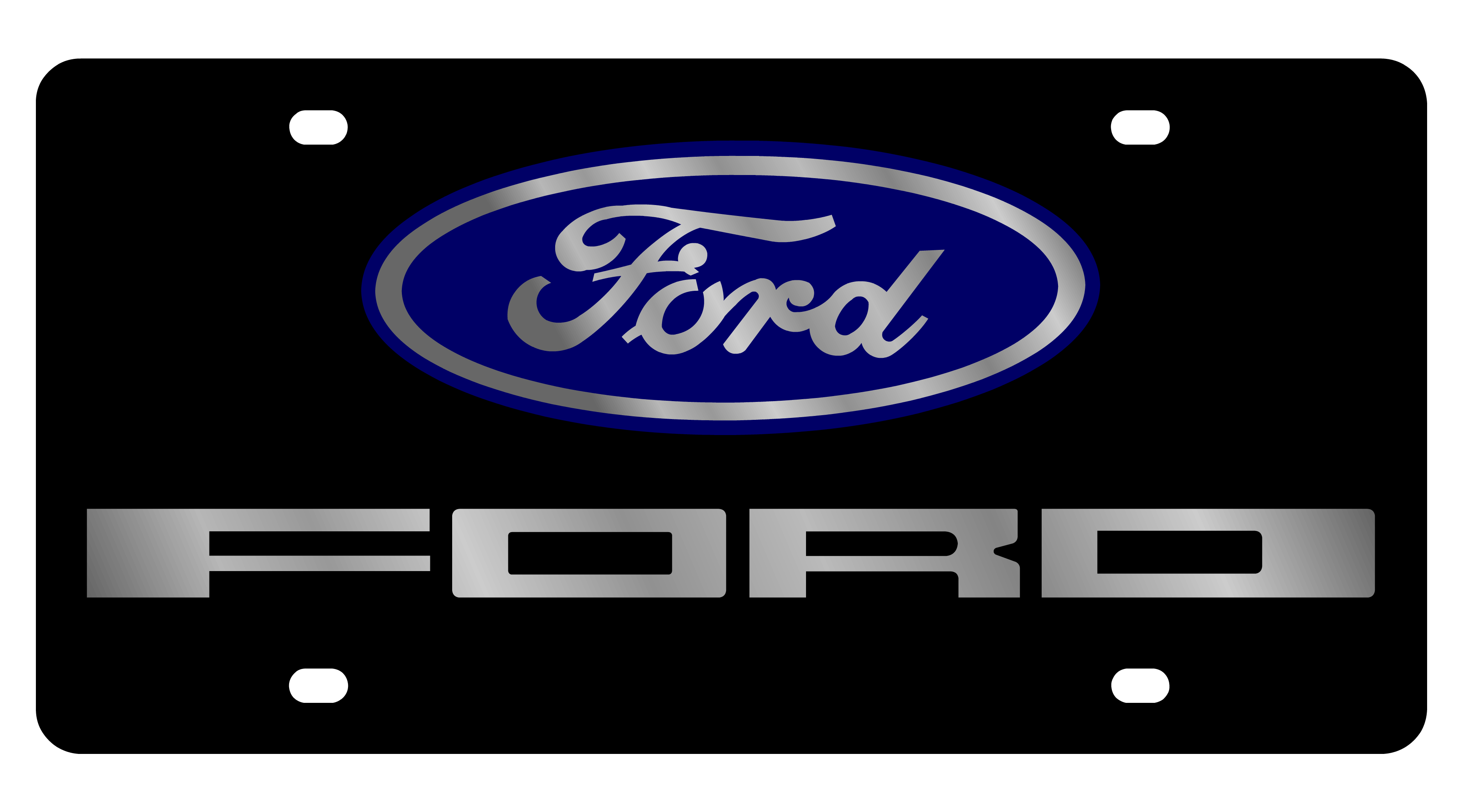 Ford Carbon Steel License Plate
