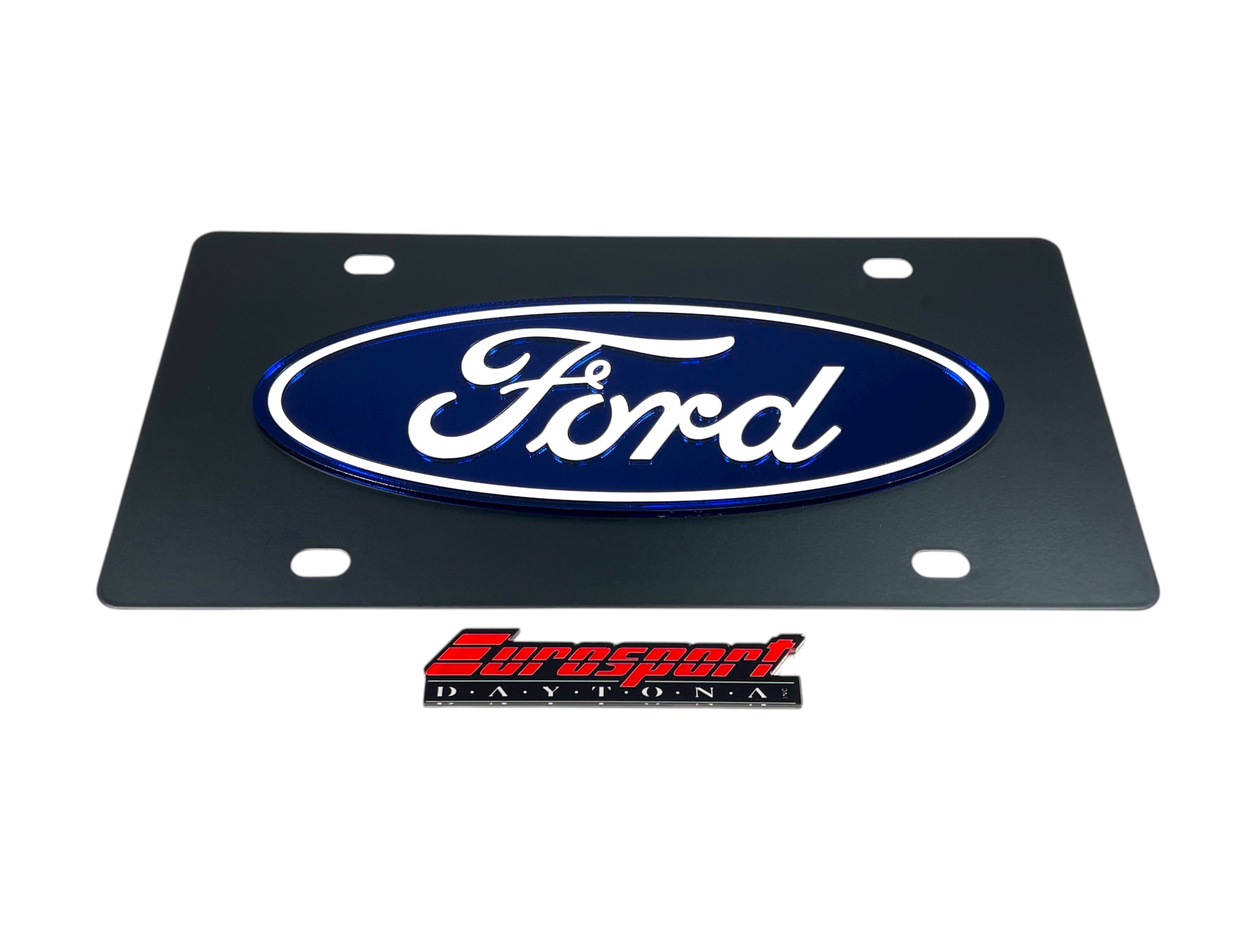 Ford Oval Carbon Steel License Plate