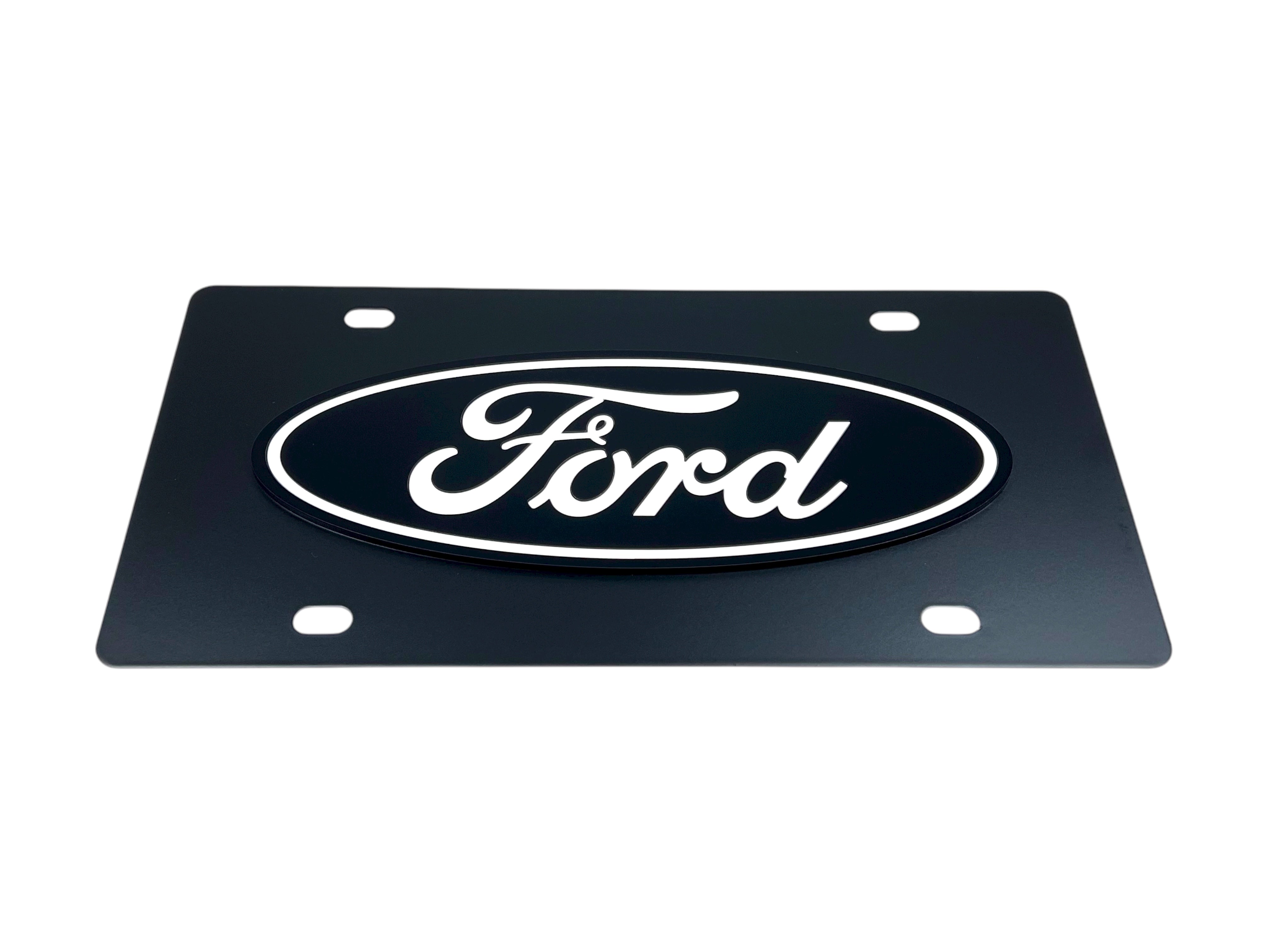 Ford Oval Carbon Steel License Plate