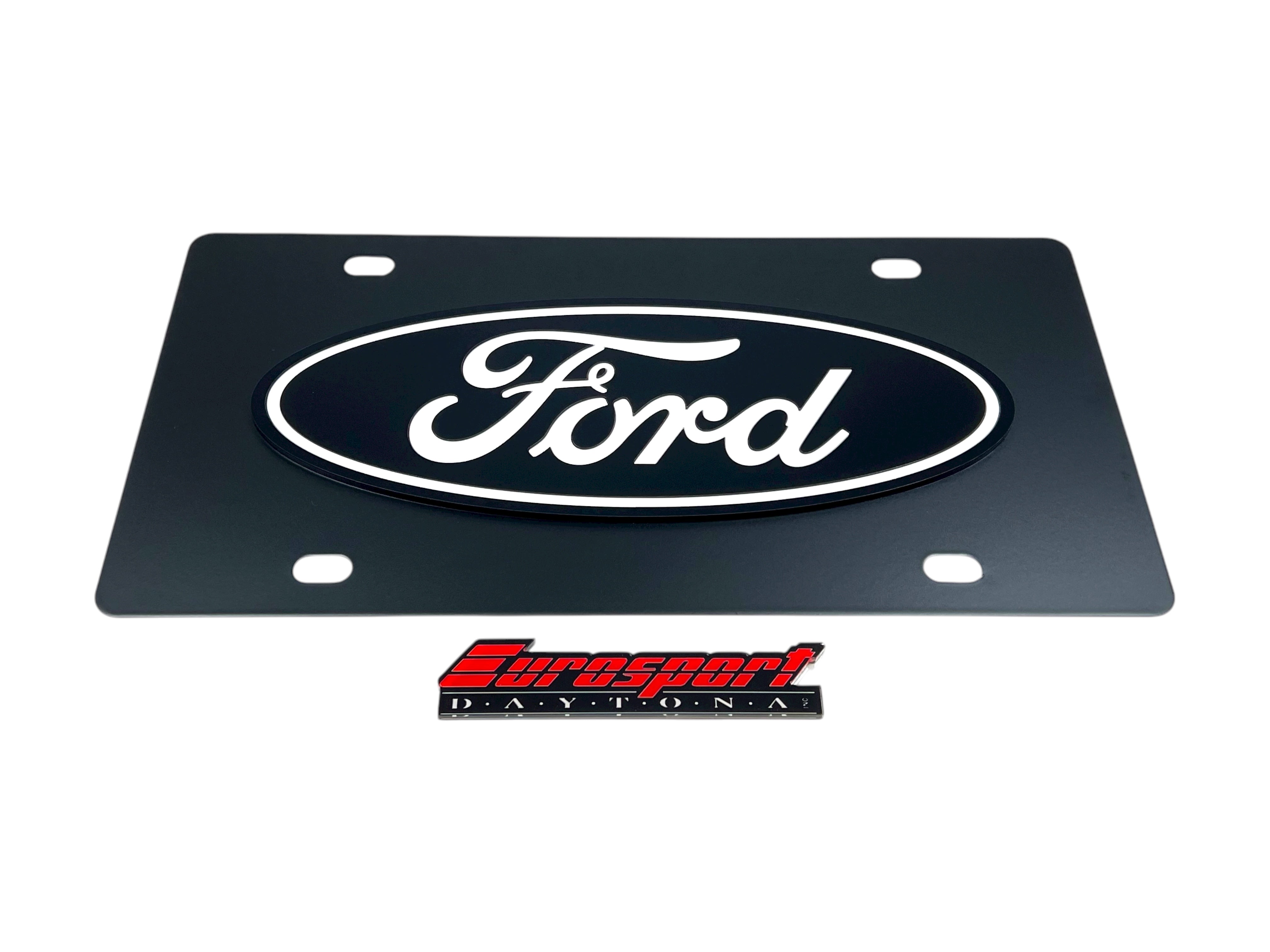 Ford Oval Carbon Steel License Plate