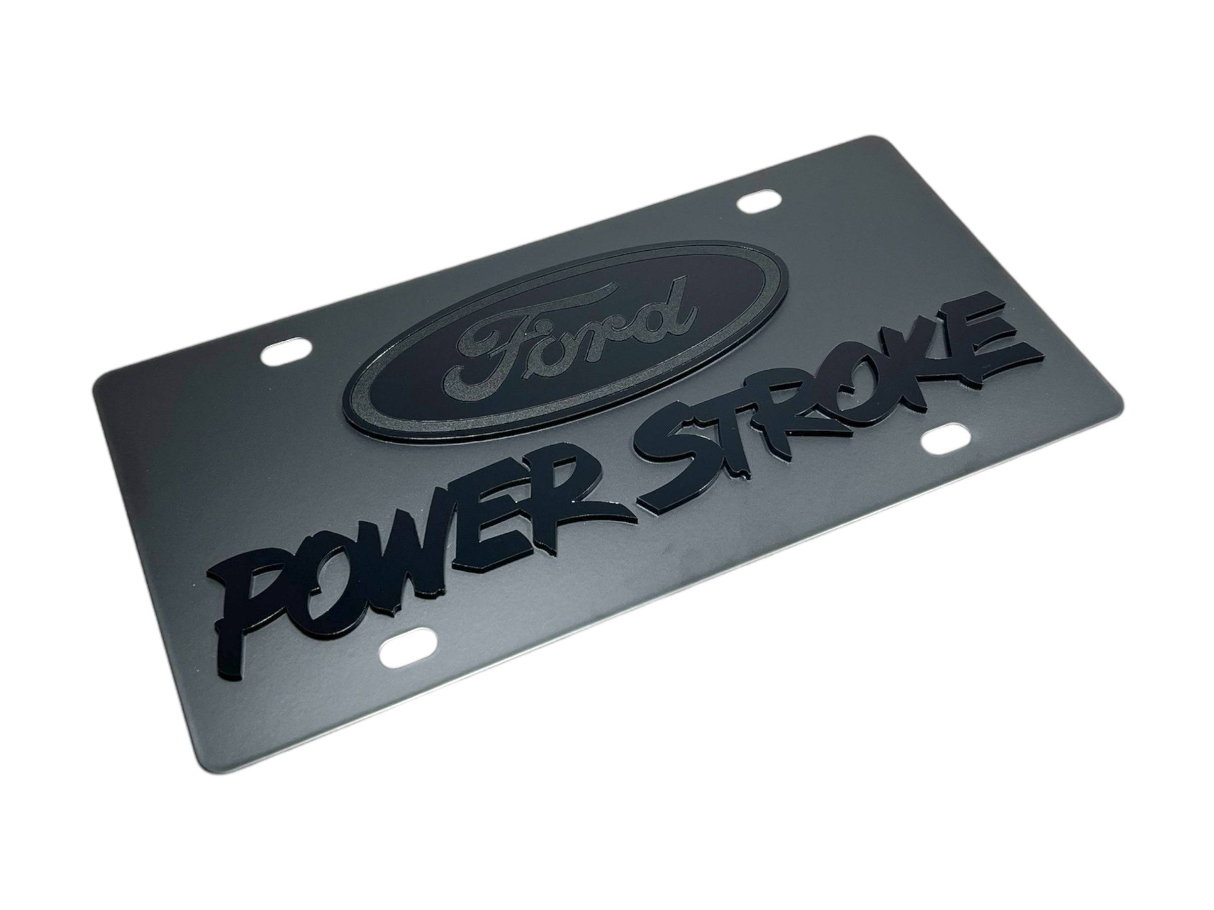 Ford Power Stroke Carbon Steel License Plate