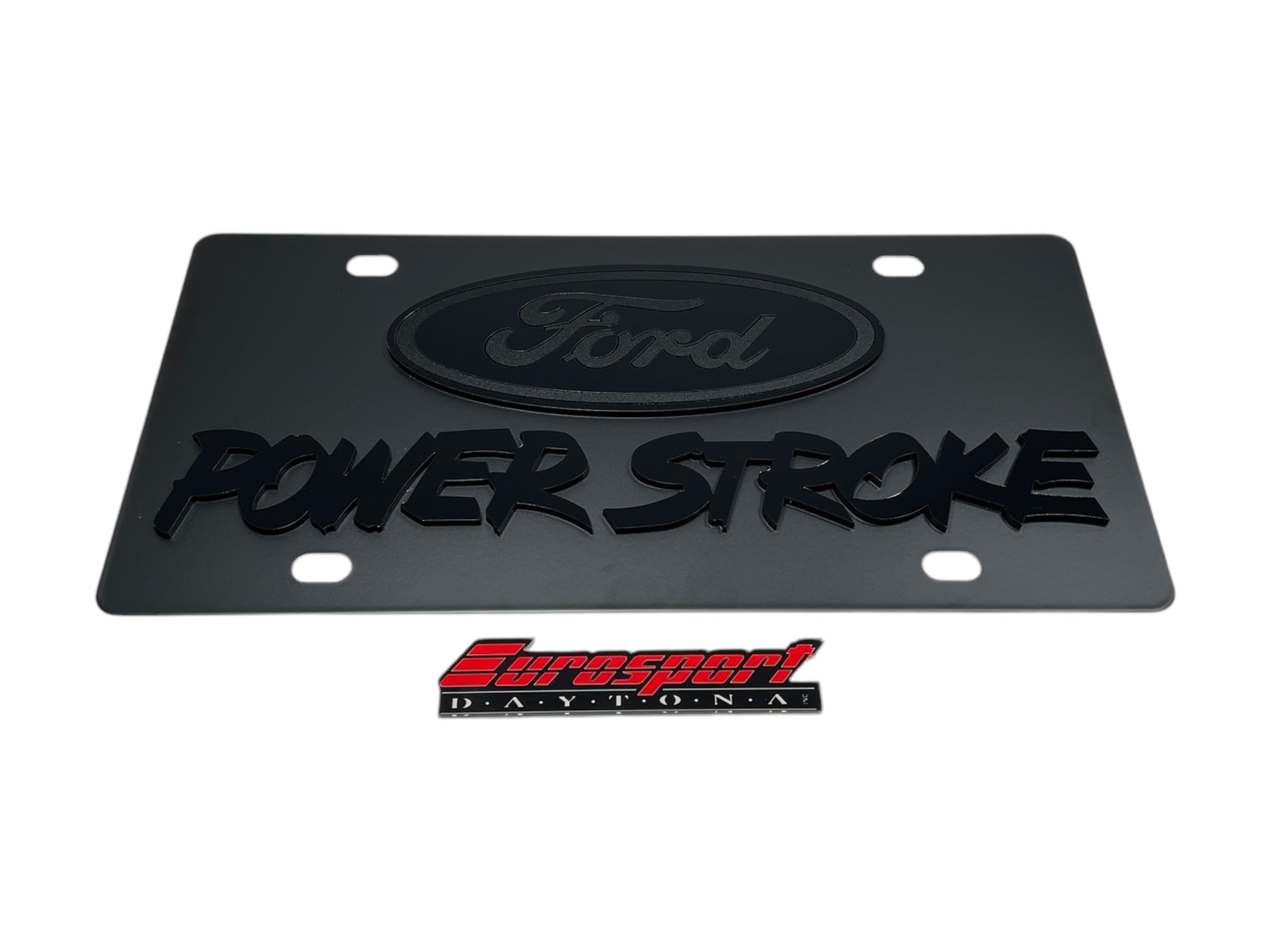 Ford Power Stroke Carbon Steel License Plate