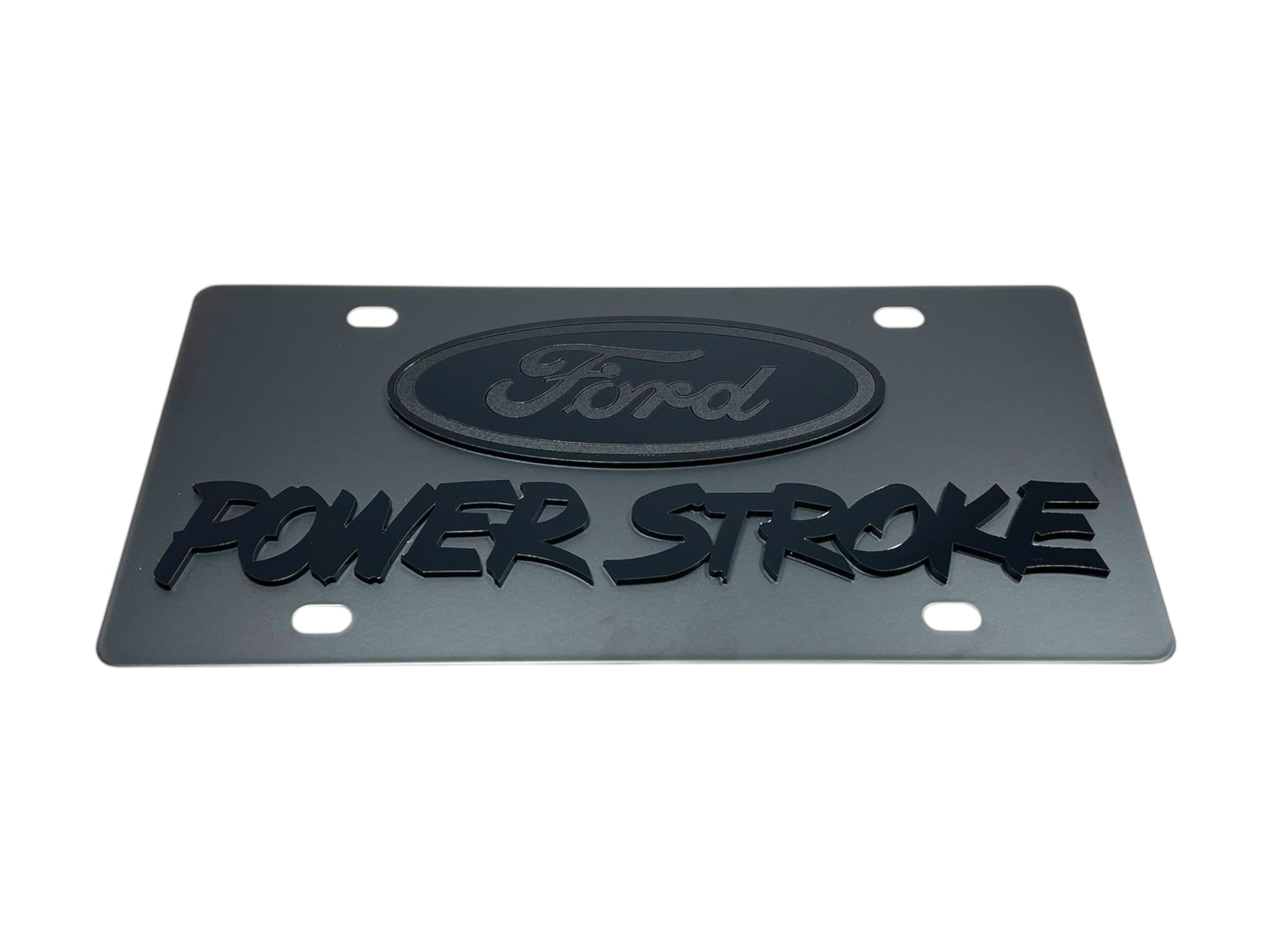 Ford Power Stroke Carbon Steel License Plate