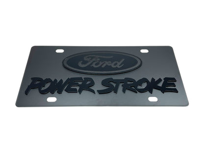 Ford Power Stroke Carbon Steel License Plate