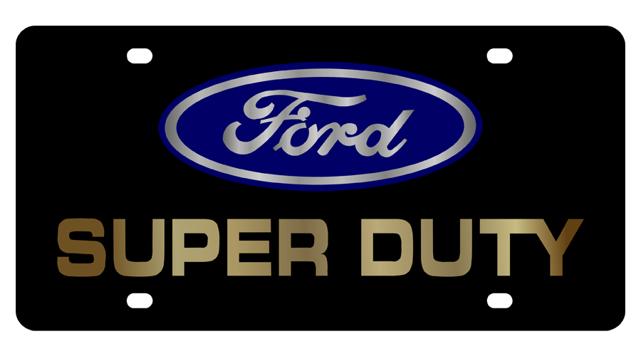 Ford Super Duty Carbon Steel License Plate