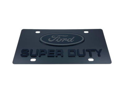 Ford Super Duty Carbon Steel License Plate