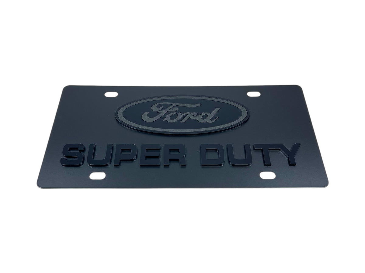 Ford Super Duty Carbon Steel License Plate