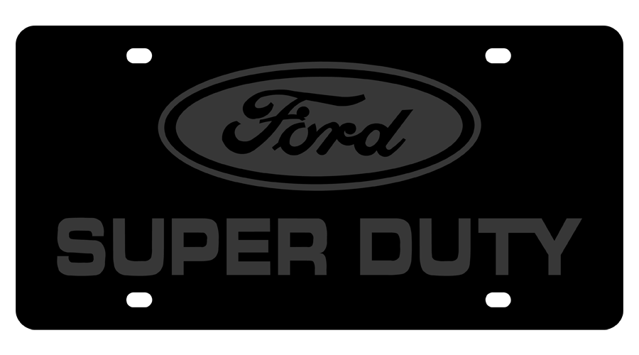 Ford Super Duty Carbon Steel License Plate