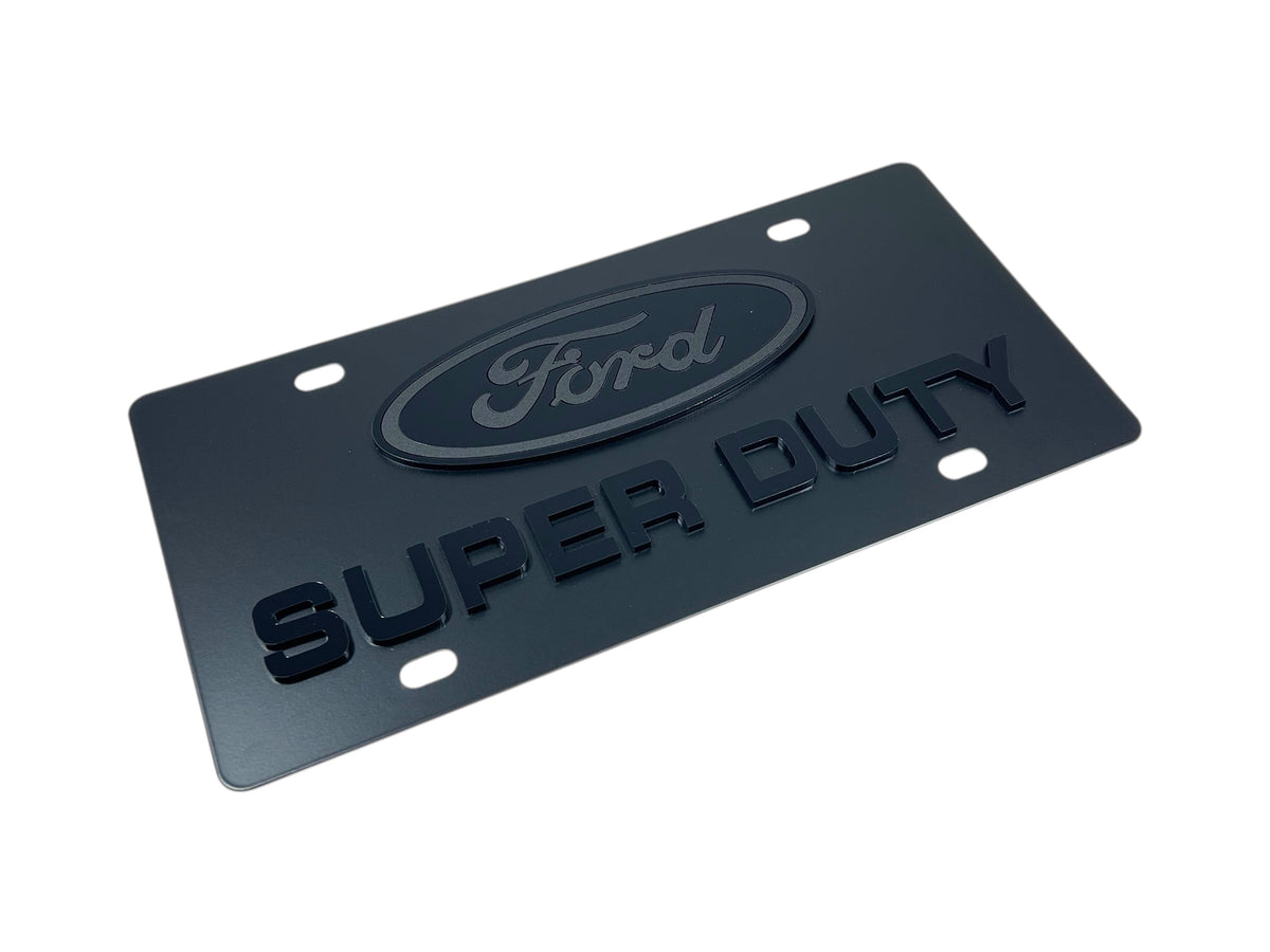 Ford Super Duty Carbon Steel License Plate