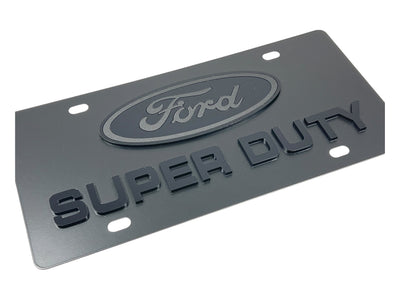 Ford Super Duty Carbon Steel License Plate