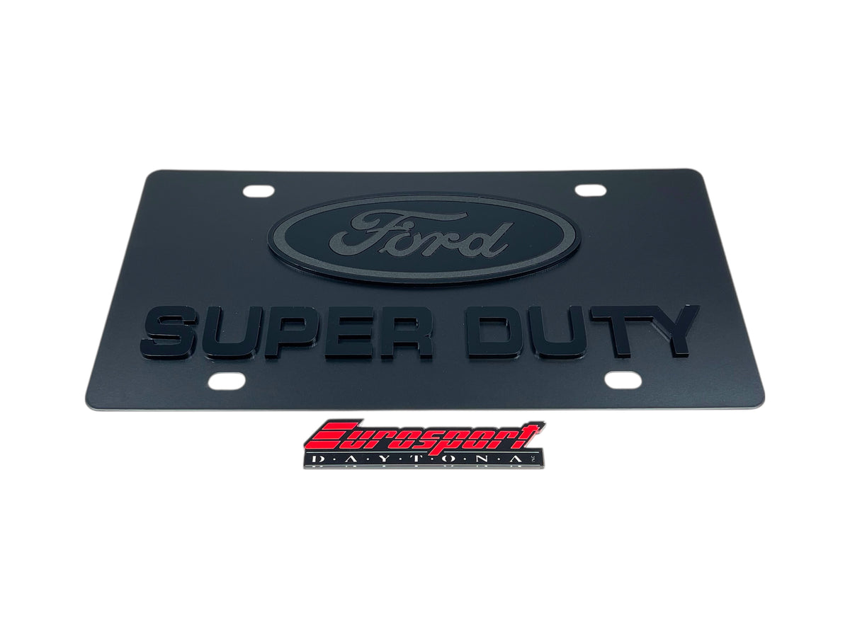 Ford Super Duty Carbon Steel License Plate