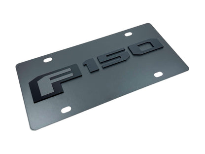 2015 Ford F-150 Blacked Out Carbon Steel License Plate