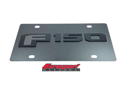 2015 Ford F-150 Blacked Out Carbon Steel License Plate