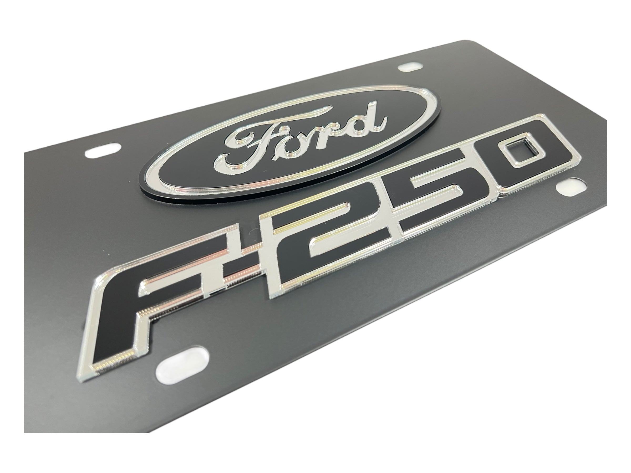 2009 Ford F-250 Carbon Steel License Plate