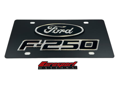 2009 Ford F-250 Carbon Steel License Plate