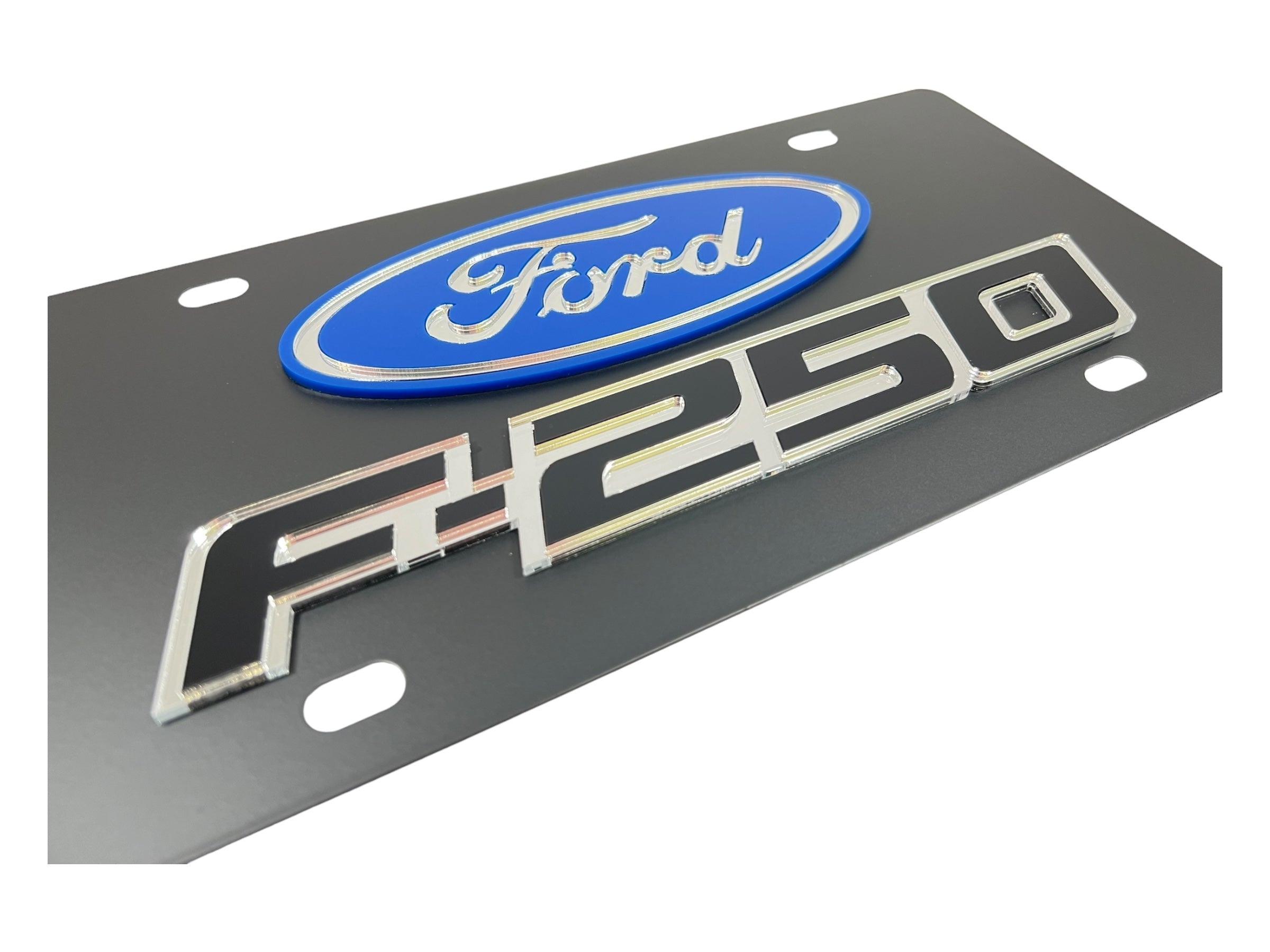 2009 Ford F-250 Carbon Steel License Plate