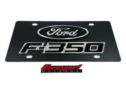 2009 Ford F-350 Carbon Steel License Plate