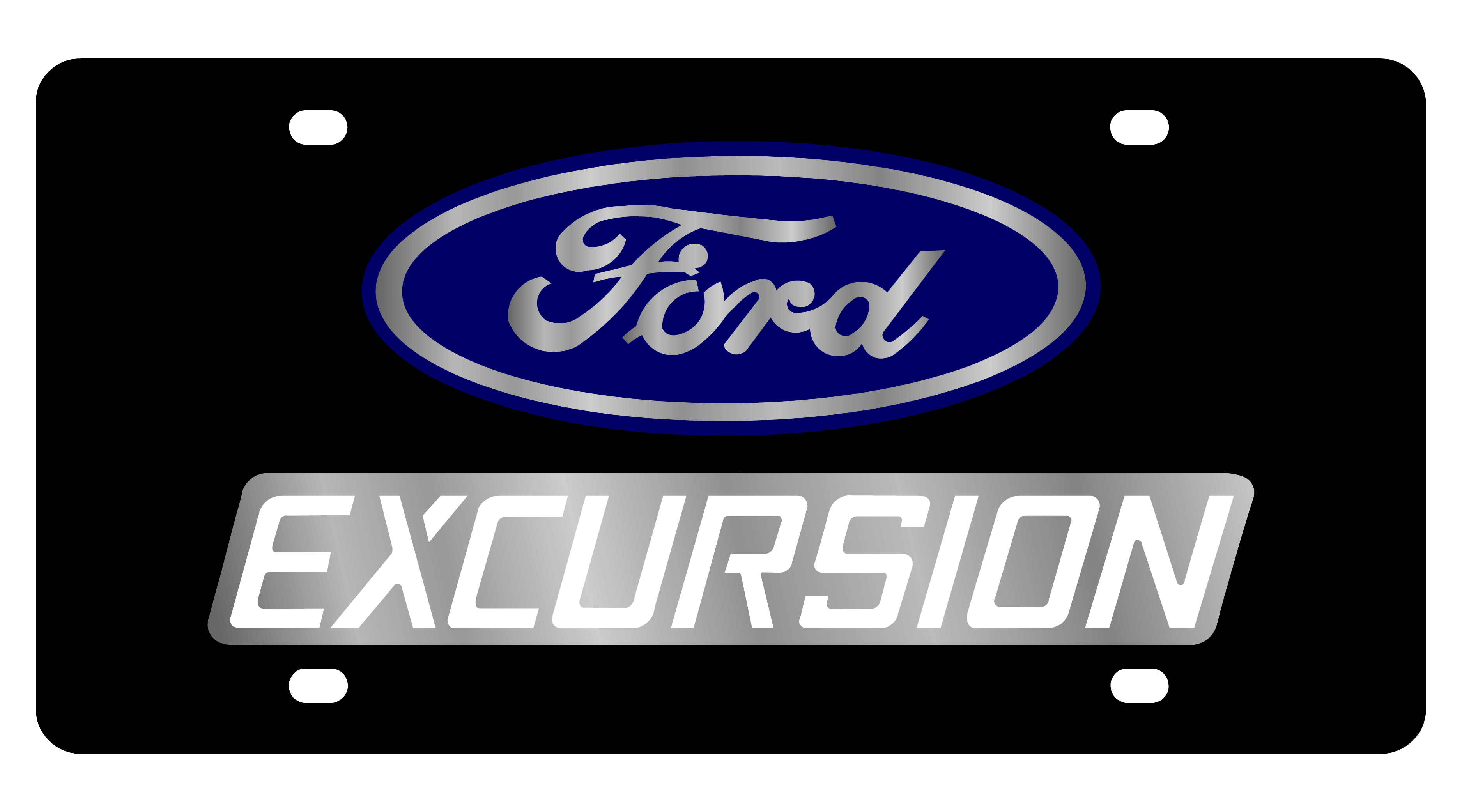 Ford Excursion Carbon Steel License Plate