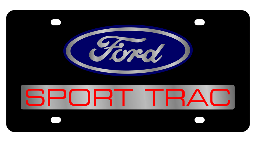 Ford Sport Trac Carbon Steel License Plate