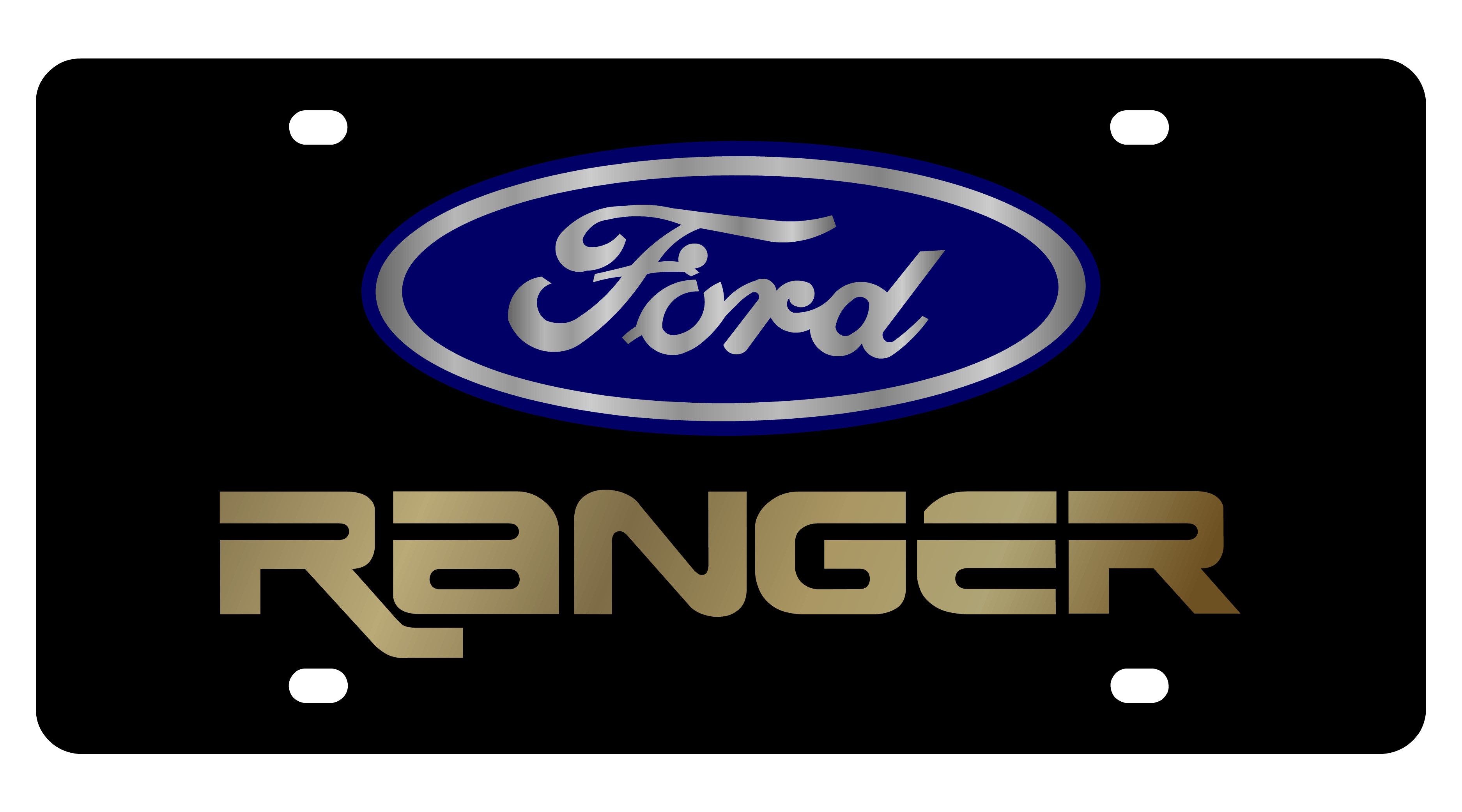 Ford Ranger Carbon Steel License Plate