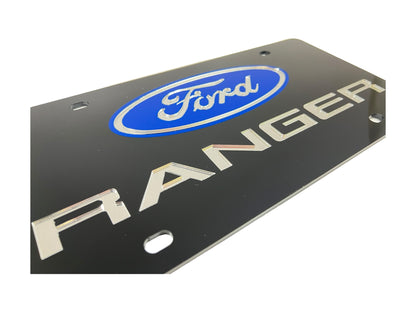 2019 Ford Ranger Carbon Steel License Plate